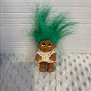Playful Troll Doll with Green Hair